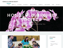 Tablet Screenshot of honoluluorchidsociety.org